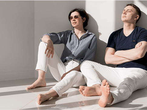 Cassandre overshirt in Trouville Beach Blue Denim